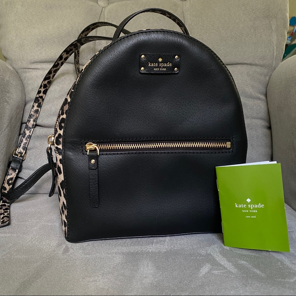 NWOT Kate Spade Grove street Sammi leopard backpak